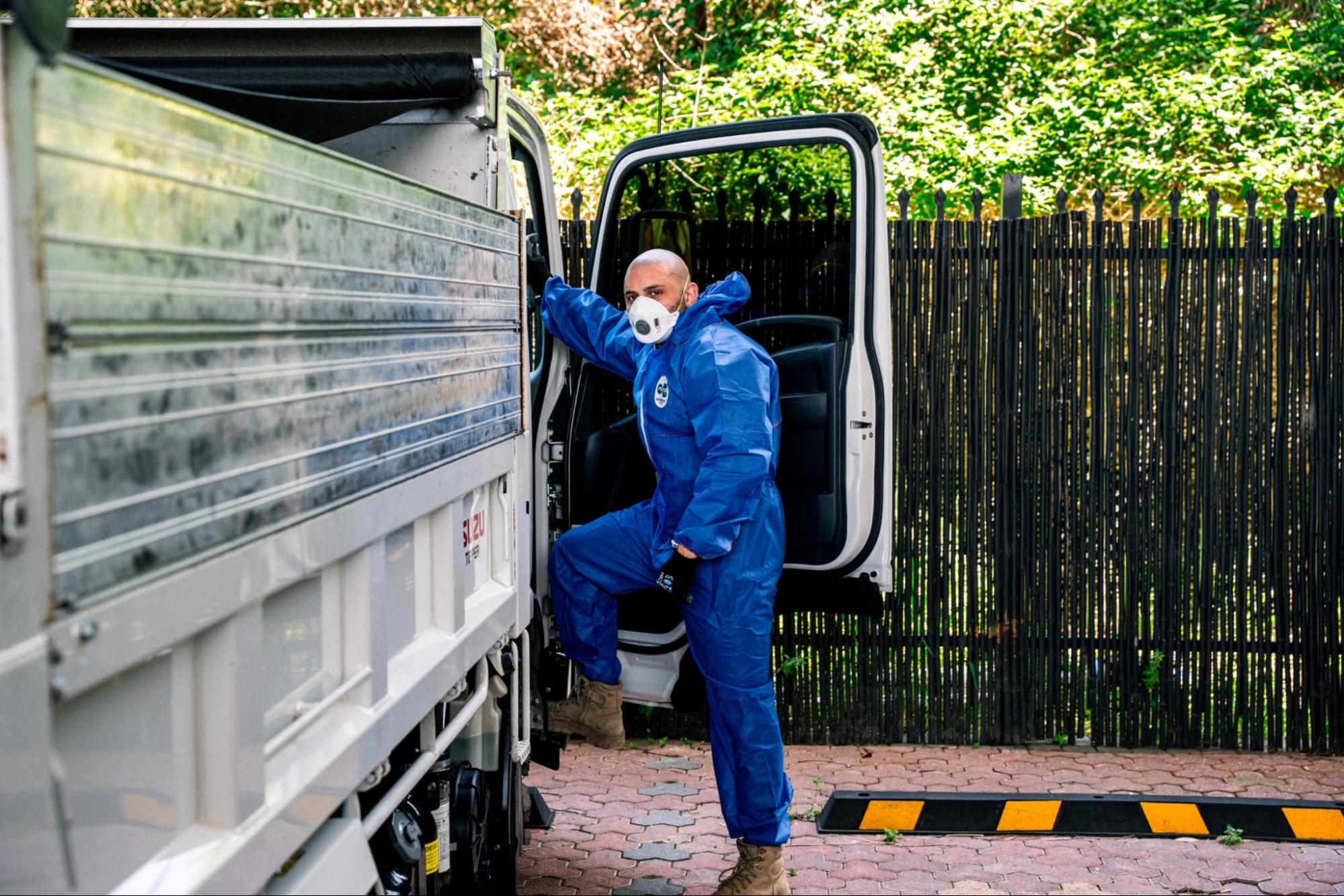 Commercial asbestos removal project